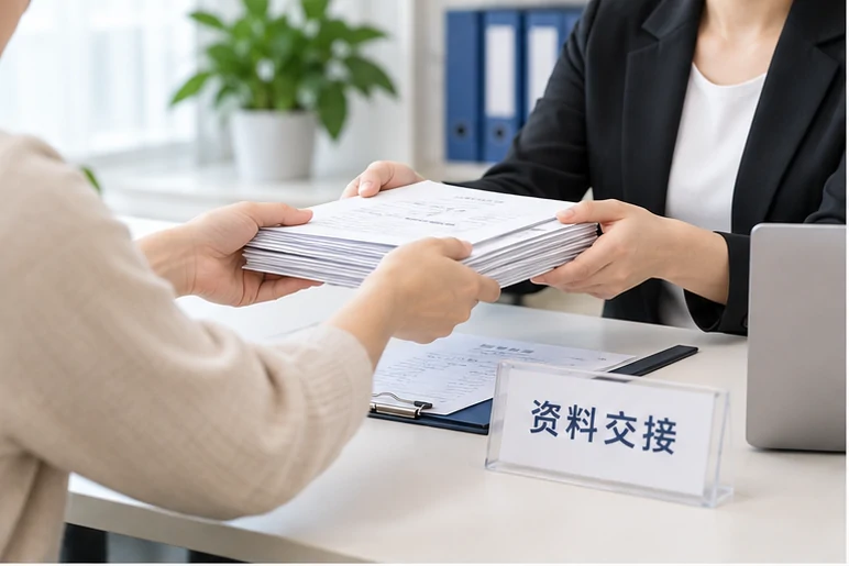 整理企业票据与日常账务资料的服务场景示意