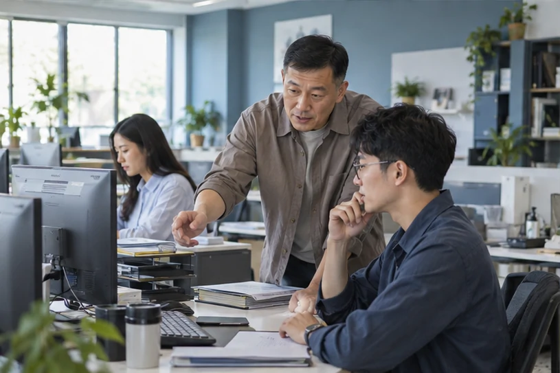 企业网站展示业务与服务信息的场景示意