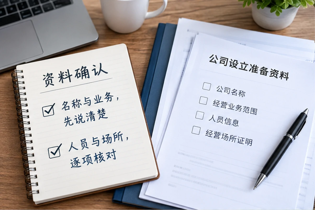 创业者一起整理开办计划的服务场景示意