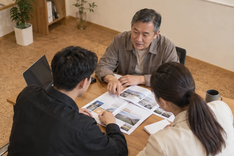 企业网站展示业务与服务信息的场景示意