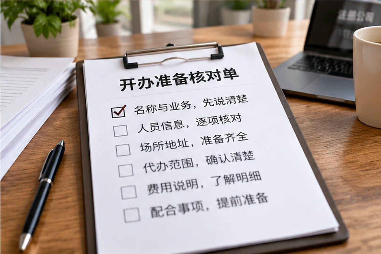 创业者一起整理开办计划的服务场景示意