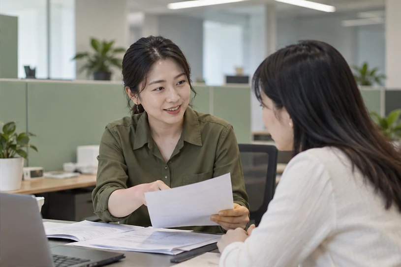 企业网站展示业务与服务信息的场景示意