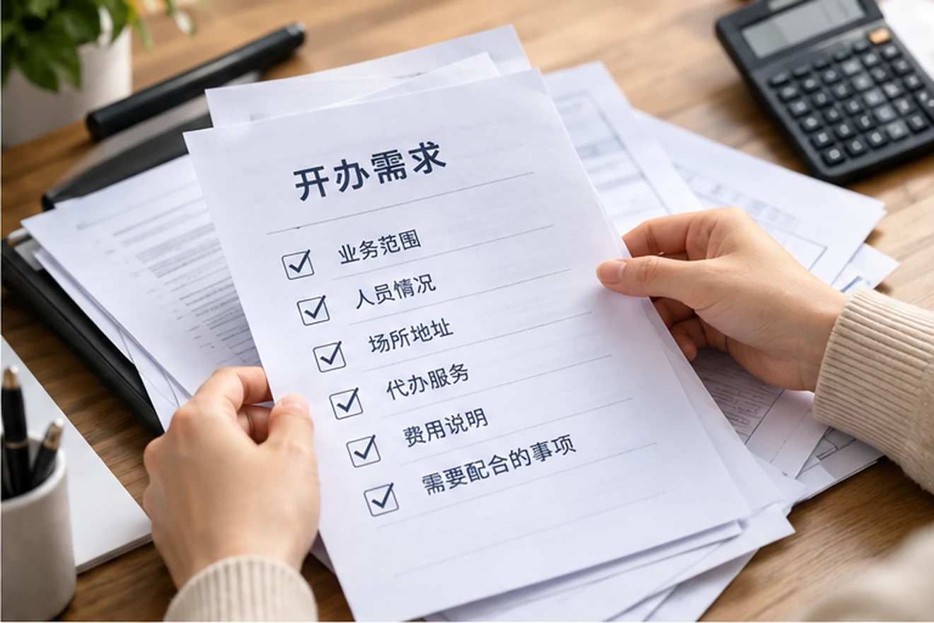 创业者一起整理开办计划的服务场景示意