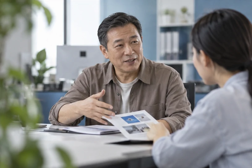 企业网站展示业务与服务信息的场景示意