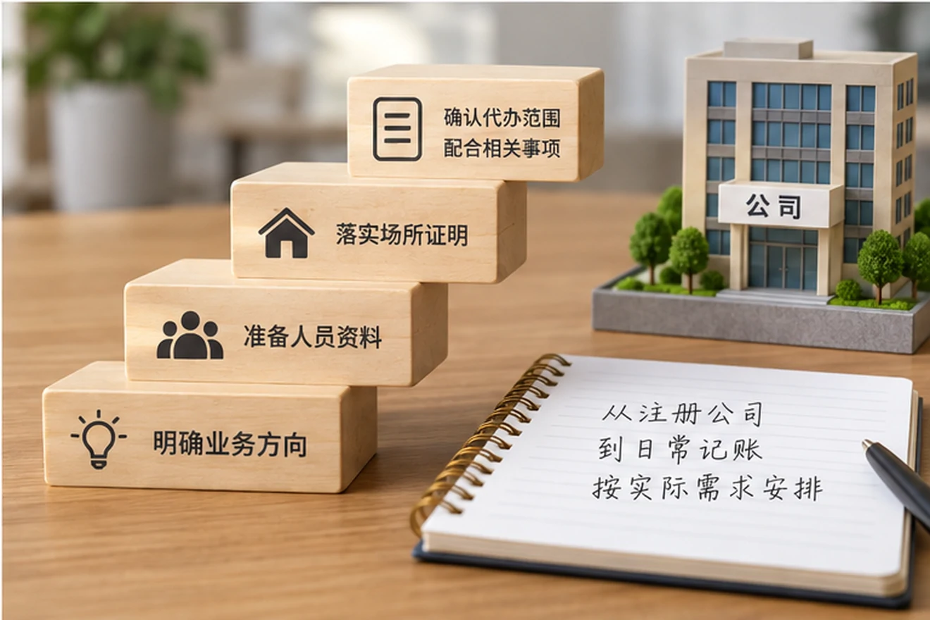 创业者一起整理开办计划的服务场景示意