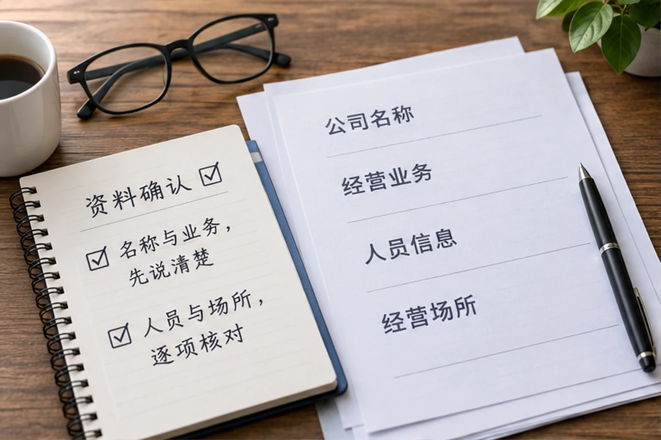 创业者一起整理开办计划的服务场景示意