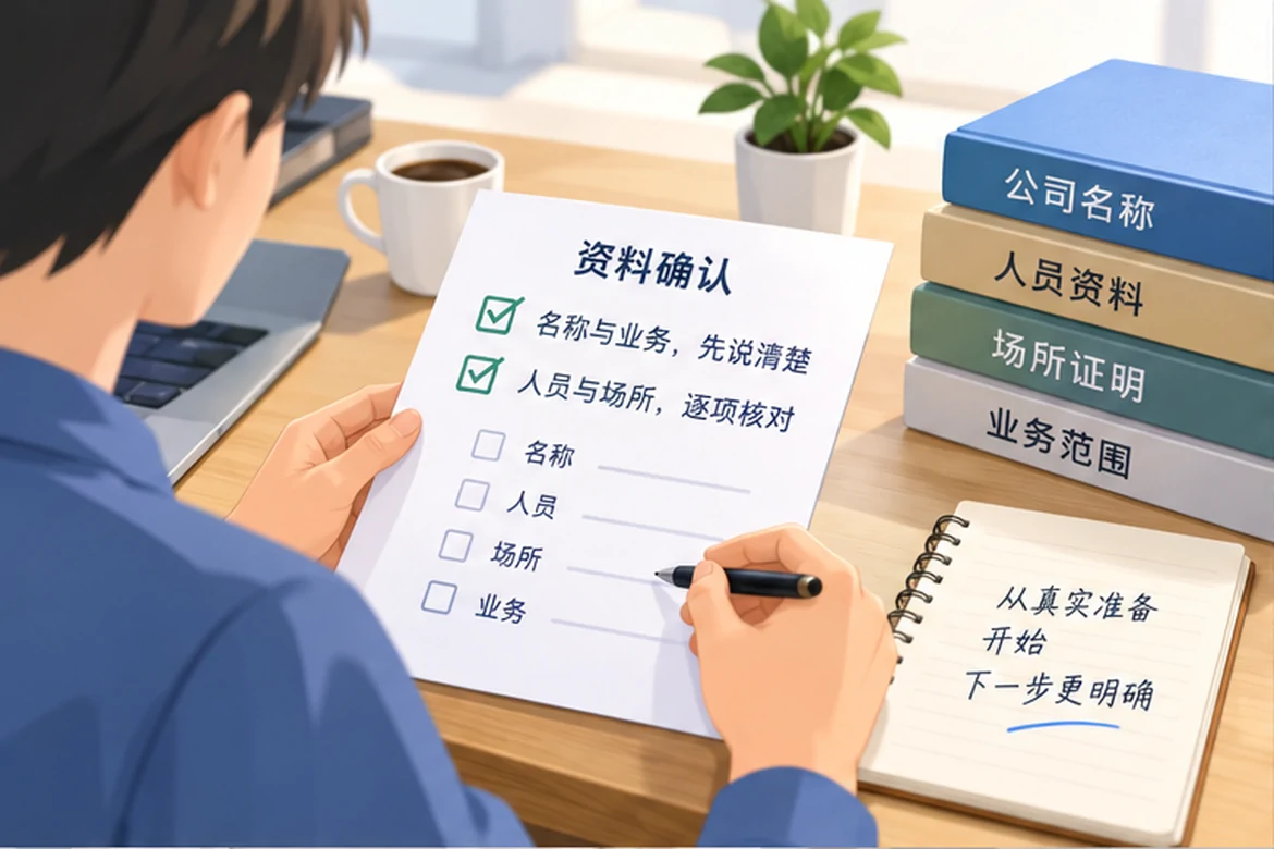 创业者一起整理开办计划的服务场景示意