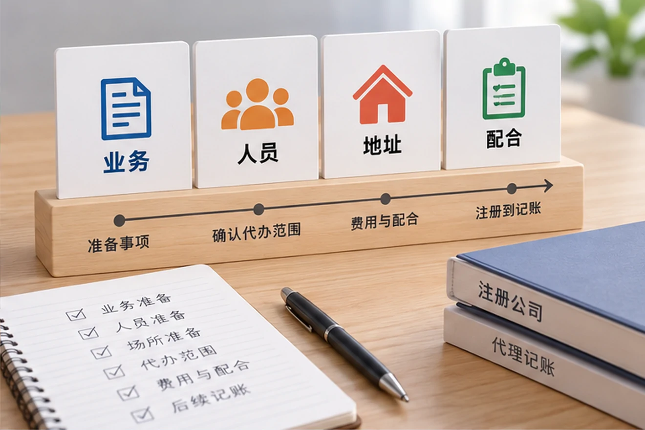 创业者一起整理开办计划的服务场景示意