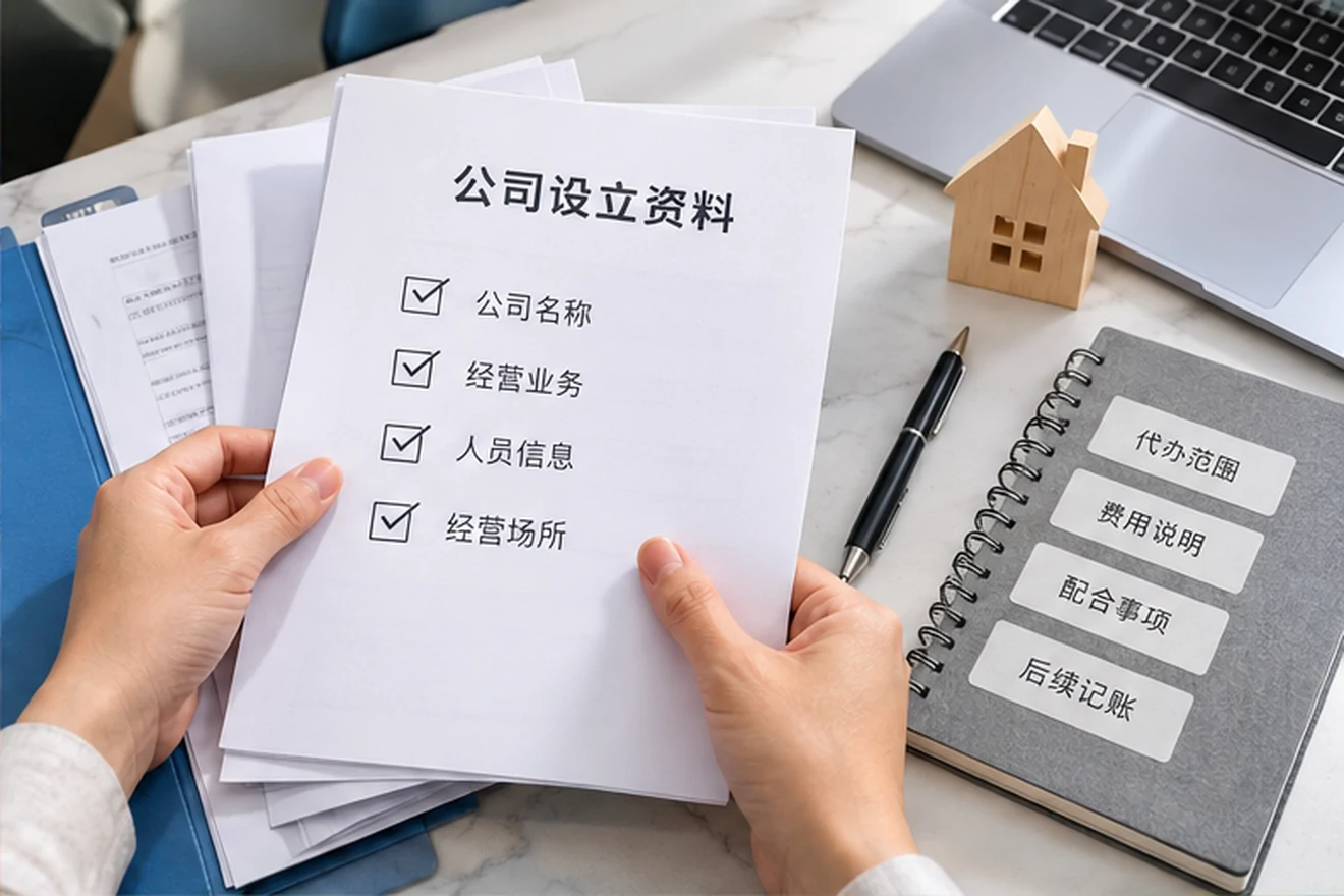 创业者一起整理开办计划的服务场景示意