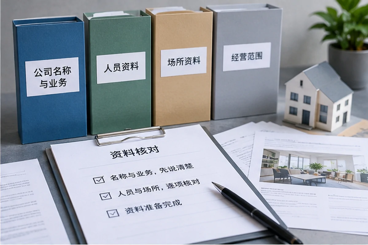 创业者一起整理开办计划的服务场景示意