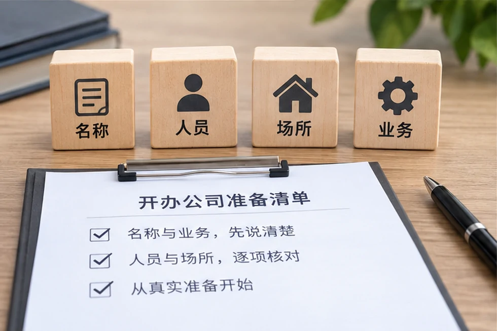 创业者一起整理开办计划的服务场景示意