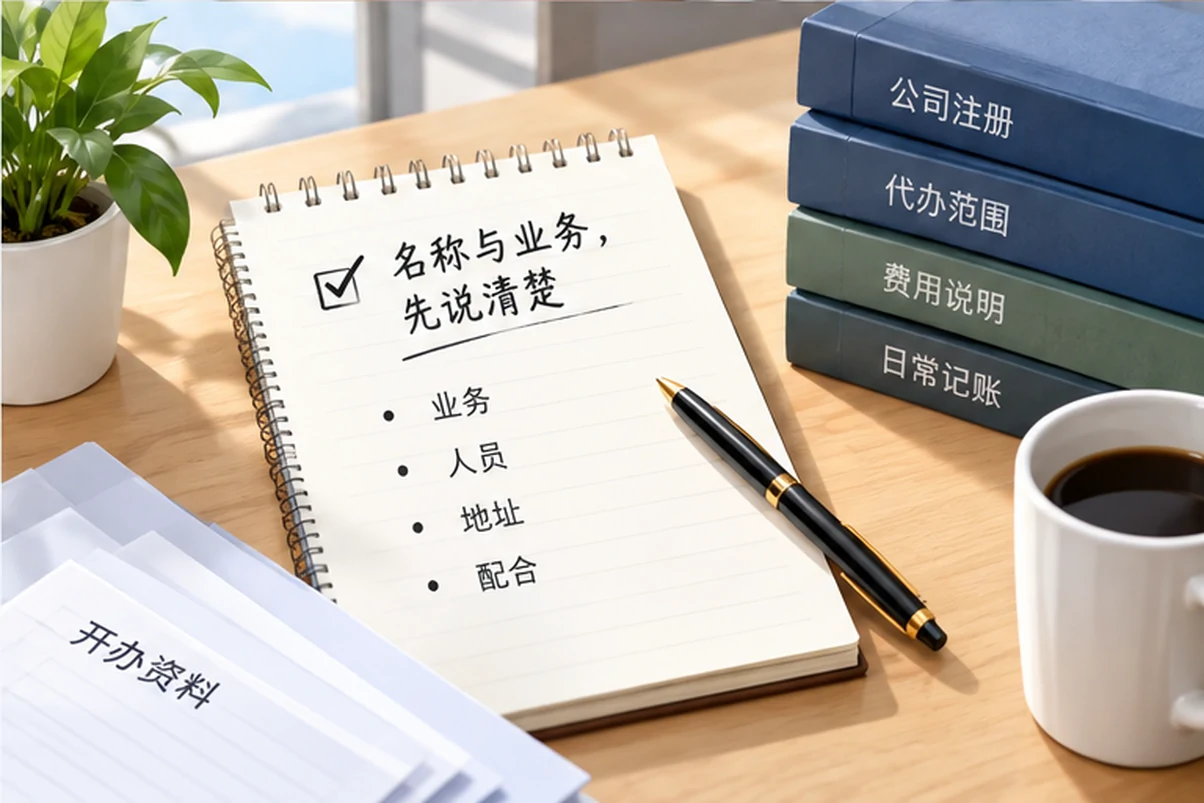 创业者一起整理开办计划的服务场景示意