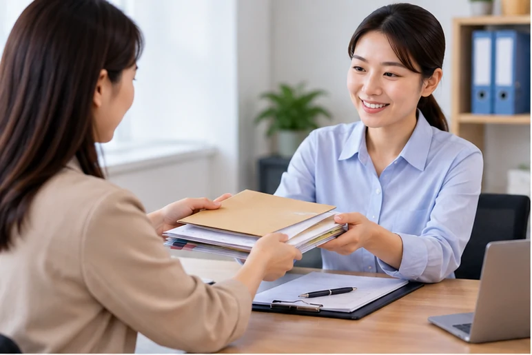 整理企业票据与日常账务资料的服务场景示意