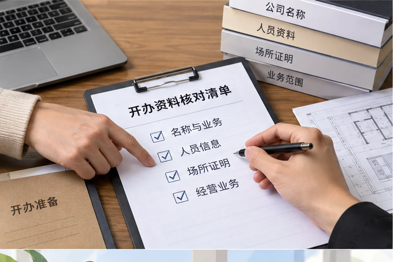 创业者一起整理开办计划的服务场景示意