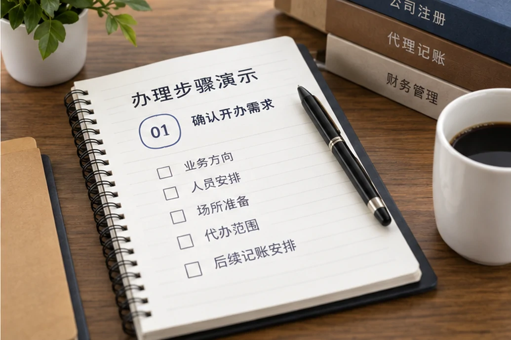 创业者一起整理开办计划的服务场景示意