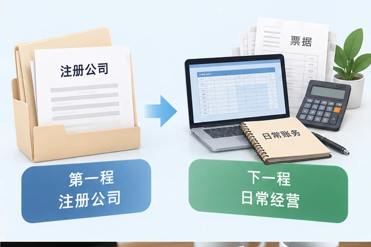 创业者一起整理开办计划的服务场景示意