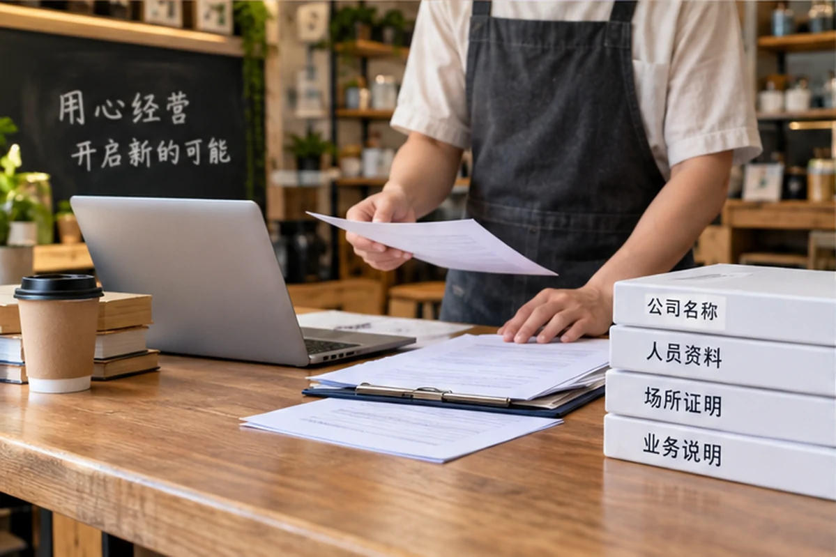 创业者一起整理开办计划的服务场景示意