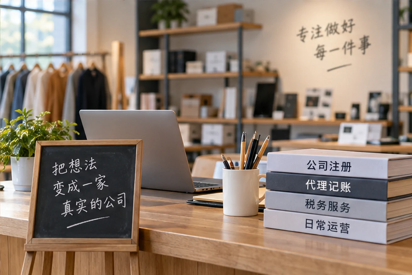 创业者一起整理开办计划的服务场景示意