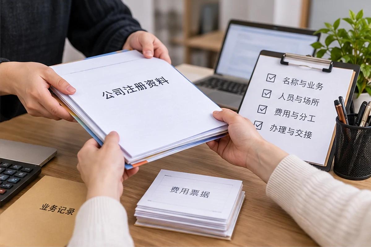 创业者一起整理开办计划的服务场景示意