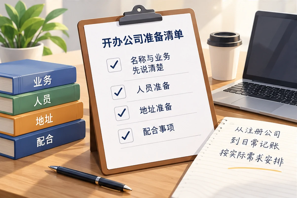 创业者一起整理开办计划的服务场景示意