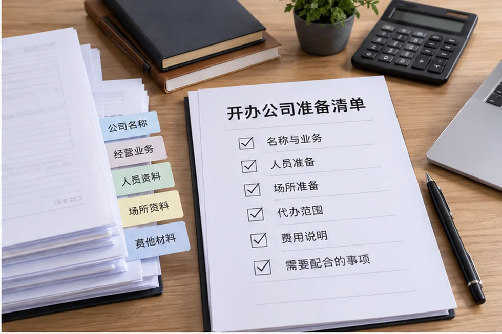 创业者一起整理开办计划的服务场景示意