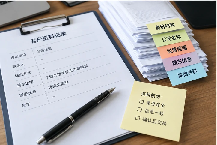 在线客服接待与咨询整理的服务场景示意
