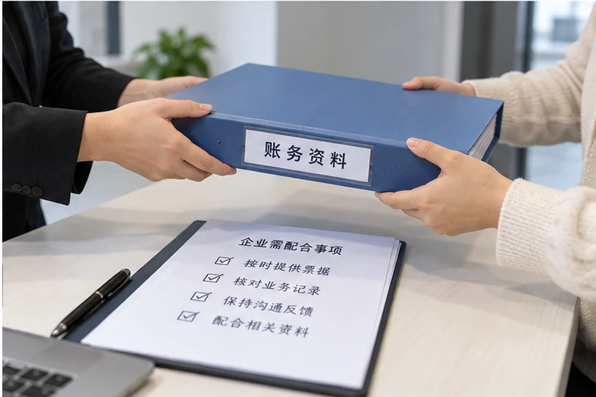 整理企业票据与日常账务资料的服务场景示意