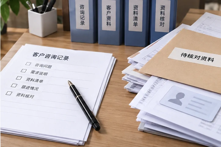 在线客服接待与咨询整理的服务场景示意