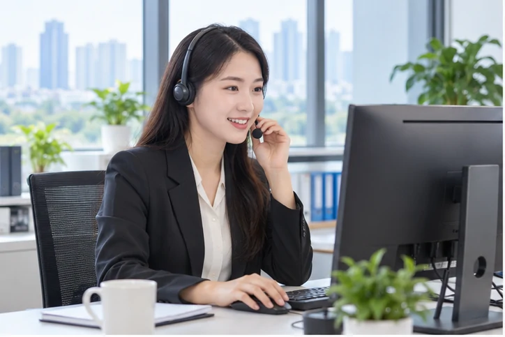 在线客服接待与咨询整理的服务场景示意
