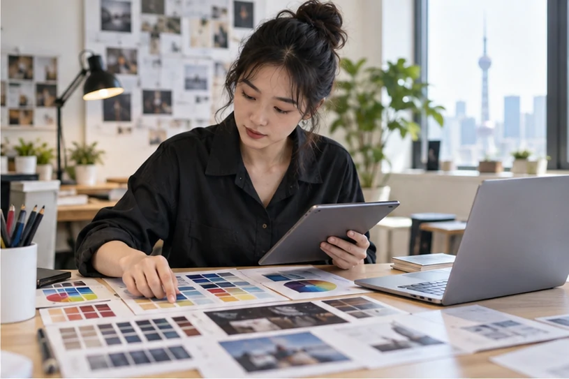 企业网站展示业务与服务信息的场景示意