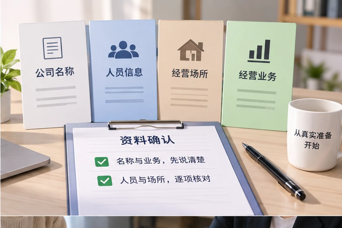 创业者一起整理开办计划的服务场景示意