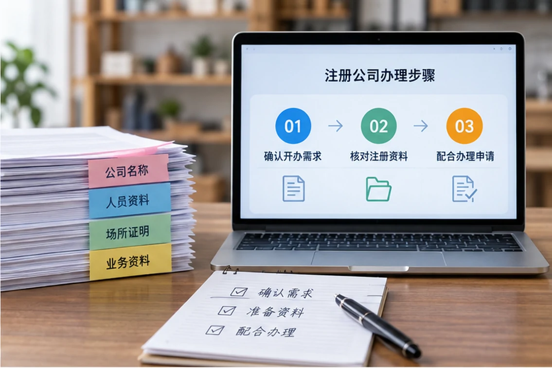 创业者一起整理开办计划的服务场景示意