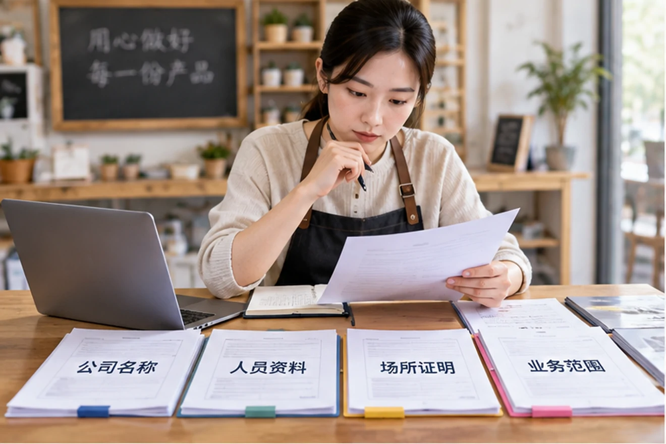 创业者一起整理开办计划的服务场景示意