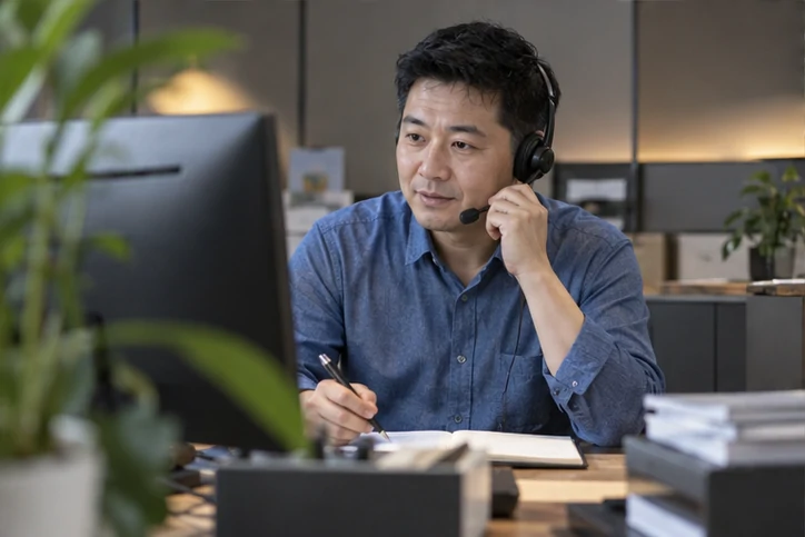 在线客服接待与咨询整理的服务场景示意