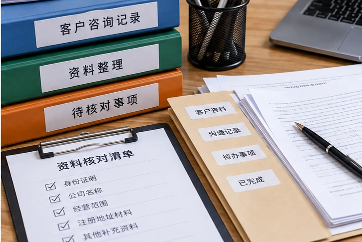在线客服接待与咨询整理的服务场景示意