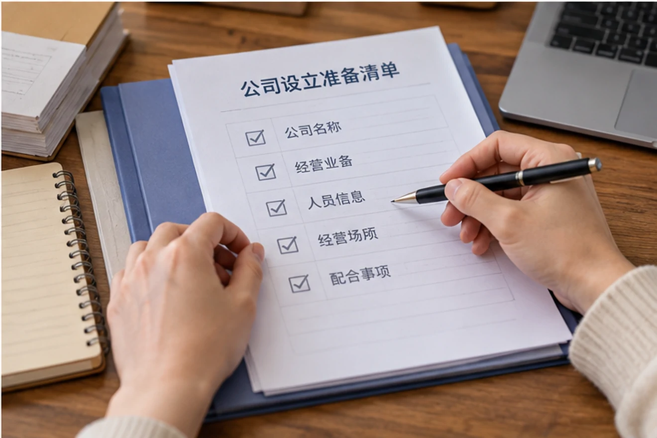创业者一起整理开办计划的服务场景示意