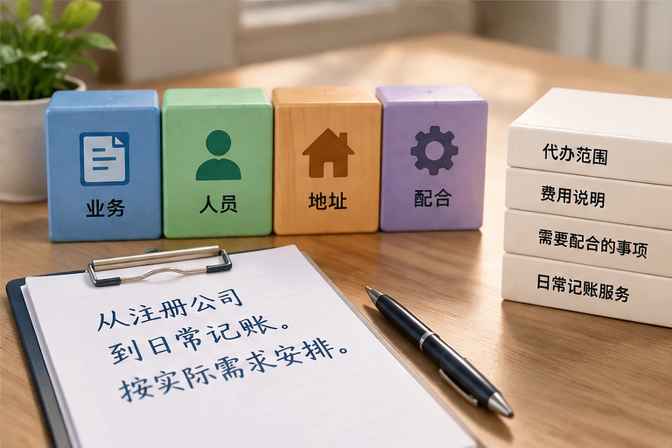 创业者一起整理开办计划的服务场景示意