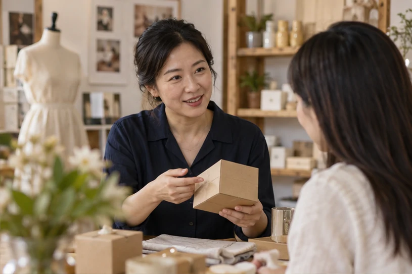 企业网站展示业务与服务信息的场景示意