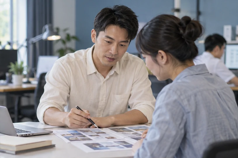 企业网站展示业务与服务信息的场景示意