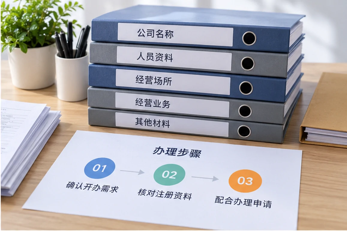 创业者一起整理开办计划的服务场景示意