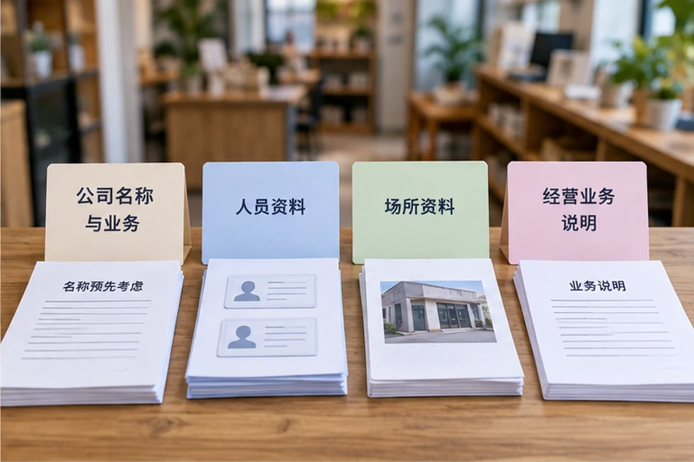 创业者一起整理开办计划的服务场景示意