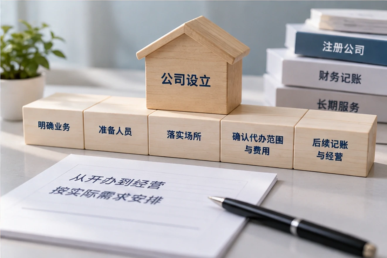 创业者一起整理开办计划的服务场景示意