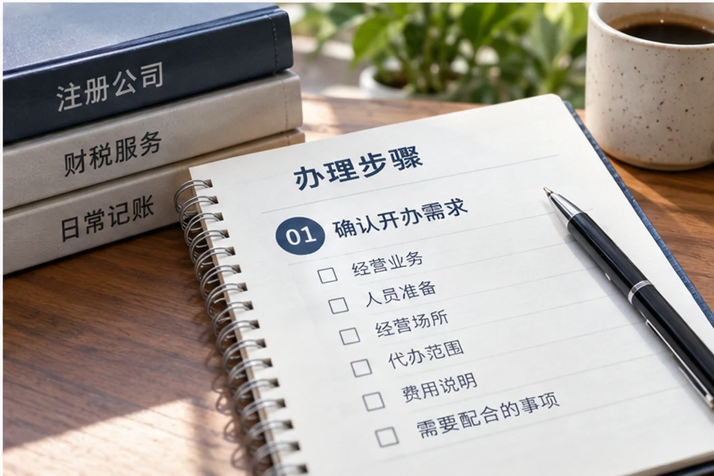 创业者一起整理开办计划的服务场景示意