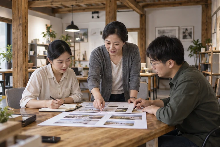 企业网站展示业务与服务信息的场景示意