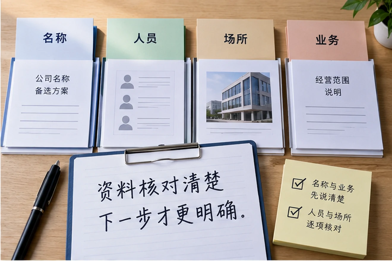 创业者一起整理开办计划的服务场景示意