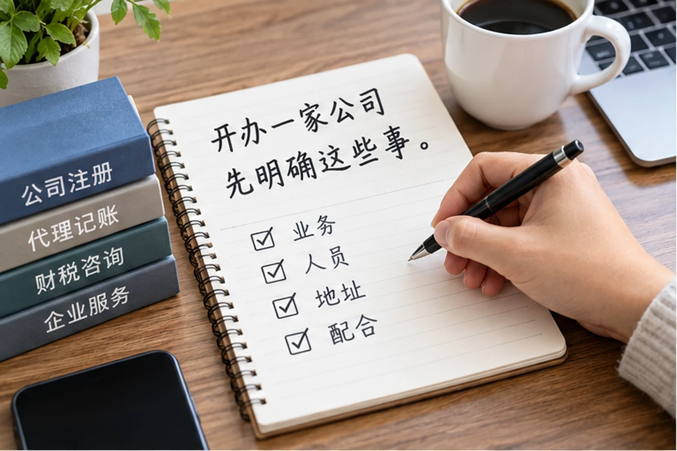 创业者一起整理开办计划的服务场景示意