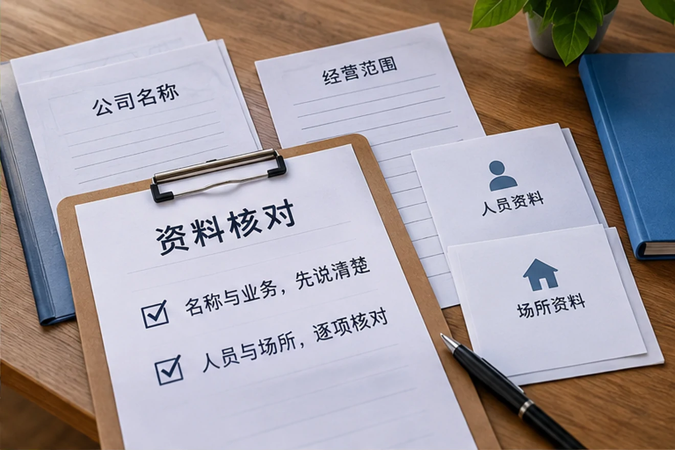 创业者一起整理开办计划的服务场景示意