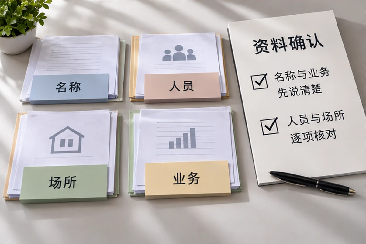 创业者一起整理开办计划的服务场景示意