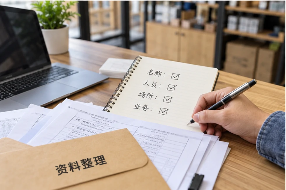 创业者一起整理开办计划的服务场景示意