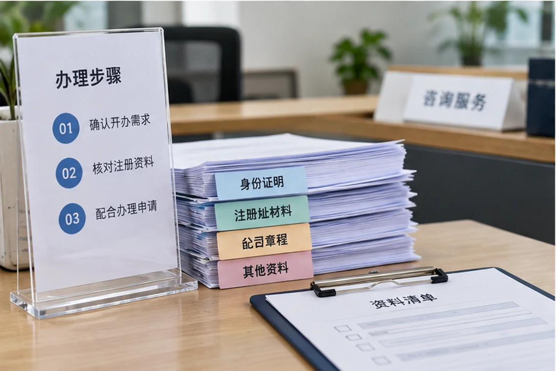 创业者一起整理开办计划的服务场景示意